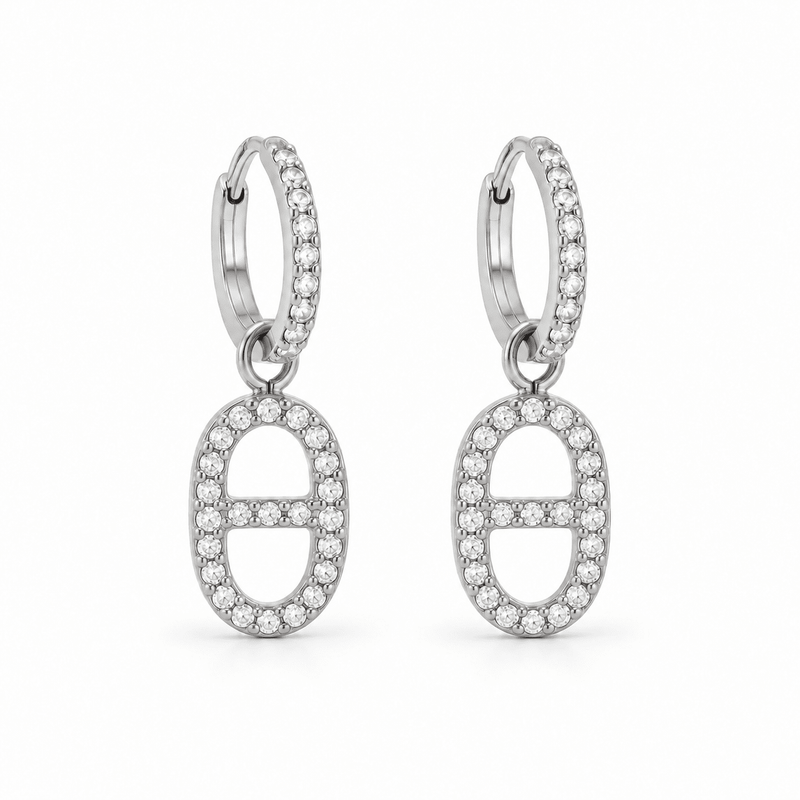 Boucles Mona - Argentées