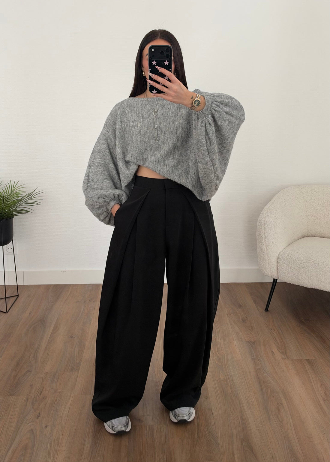 Pantalon Ivy - Noir uni