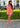 Combishort en jean Élea - Orange