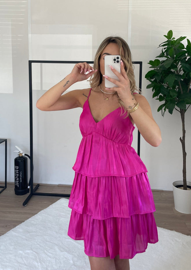 Robe Alison rose (création)