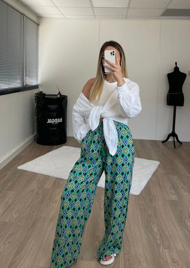 Pantalon Asma vert