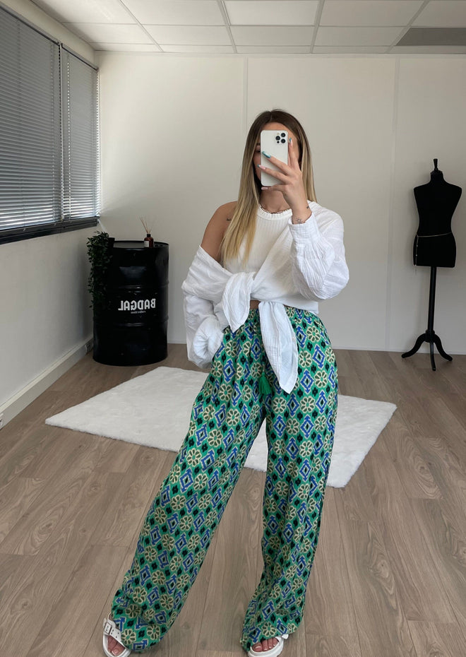 Pantalon Asma vert