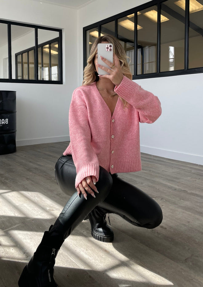 Gilet Kelia rose