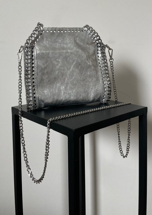Sac Ruby argenté (en cuir)