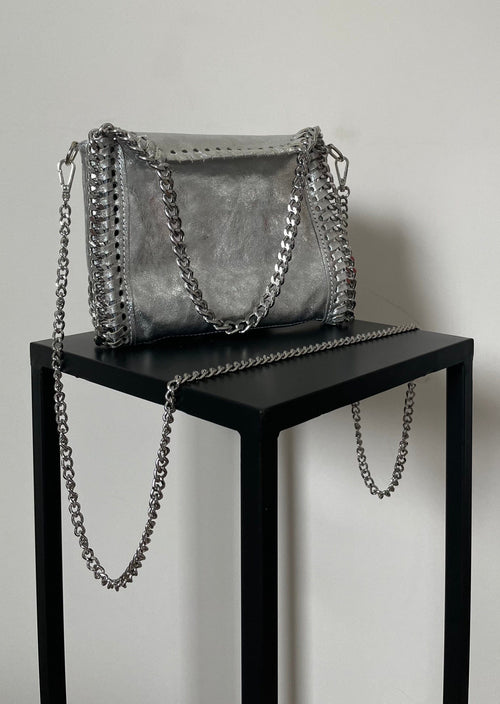 Sac Ruby argenté (en cuir)