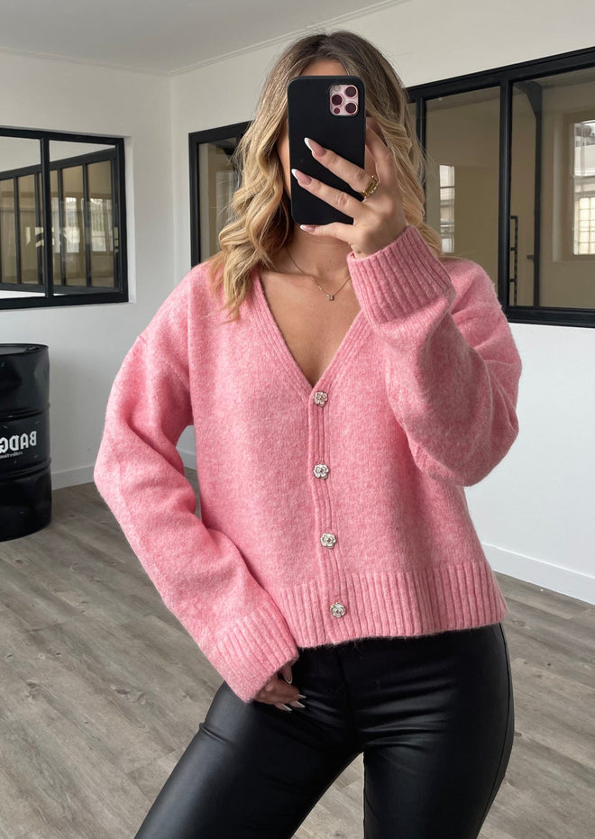 Gilet Kelia rose