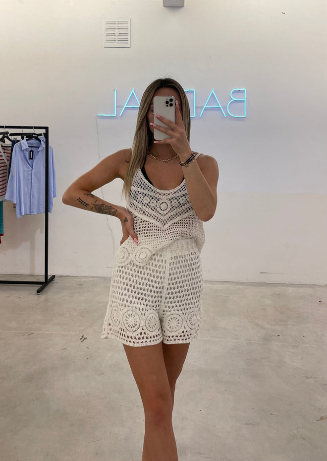 Ensemble crochet top & short