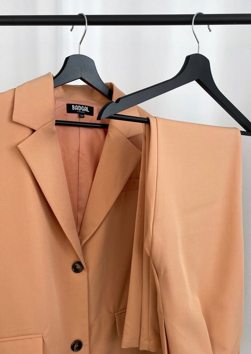Veste tailleur pêche (création)