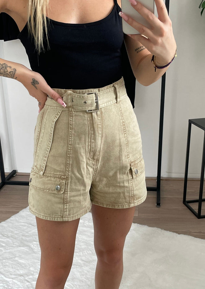 Short cargo beige