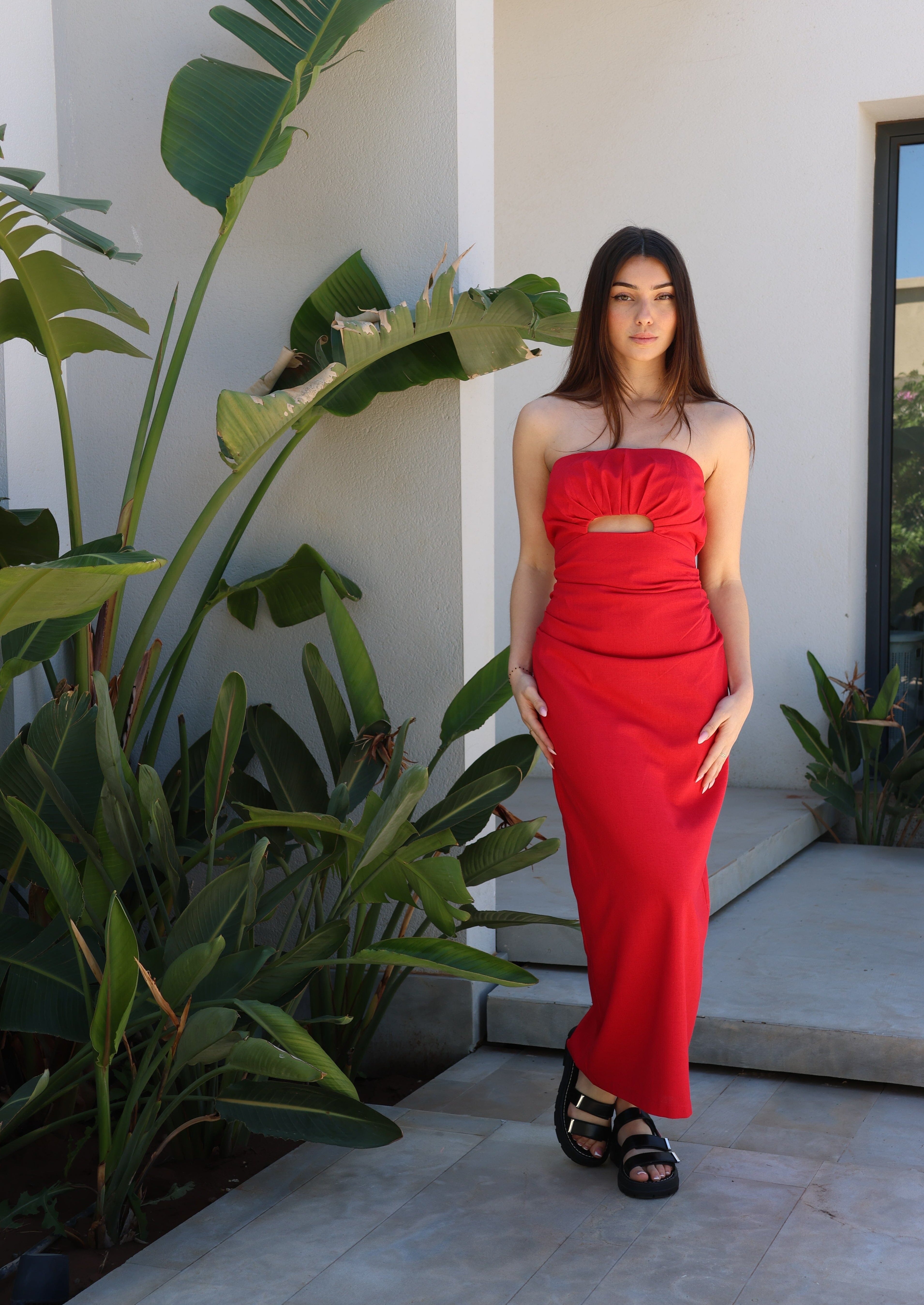 Robe Chloé Rouge – BADGAL COLLECTION