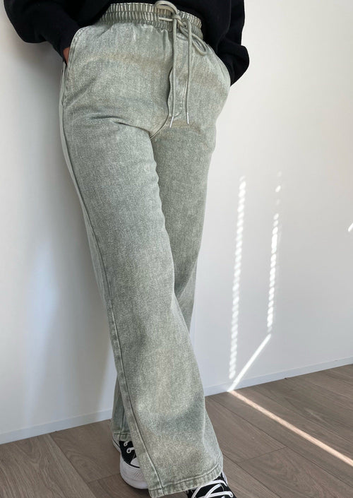 Jeans jogging kaki (petite)