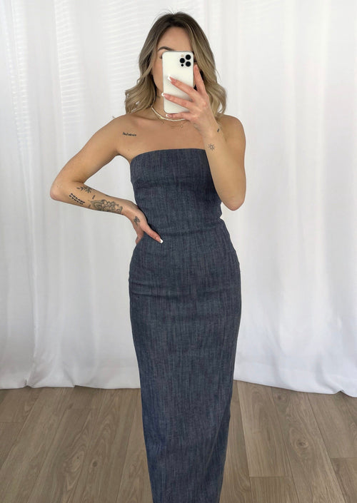 Robe en jean foncé