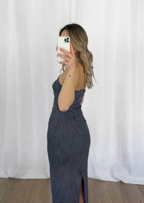 Robe en jean foncé