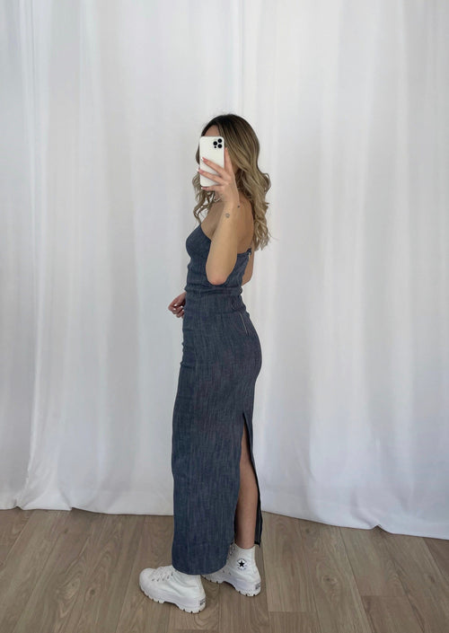 Robe en jean foncé