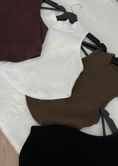 Crop top noir