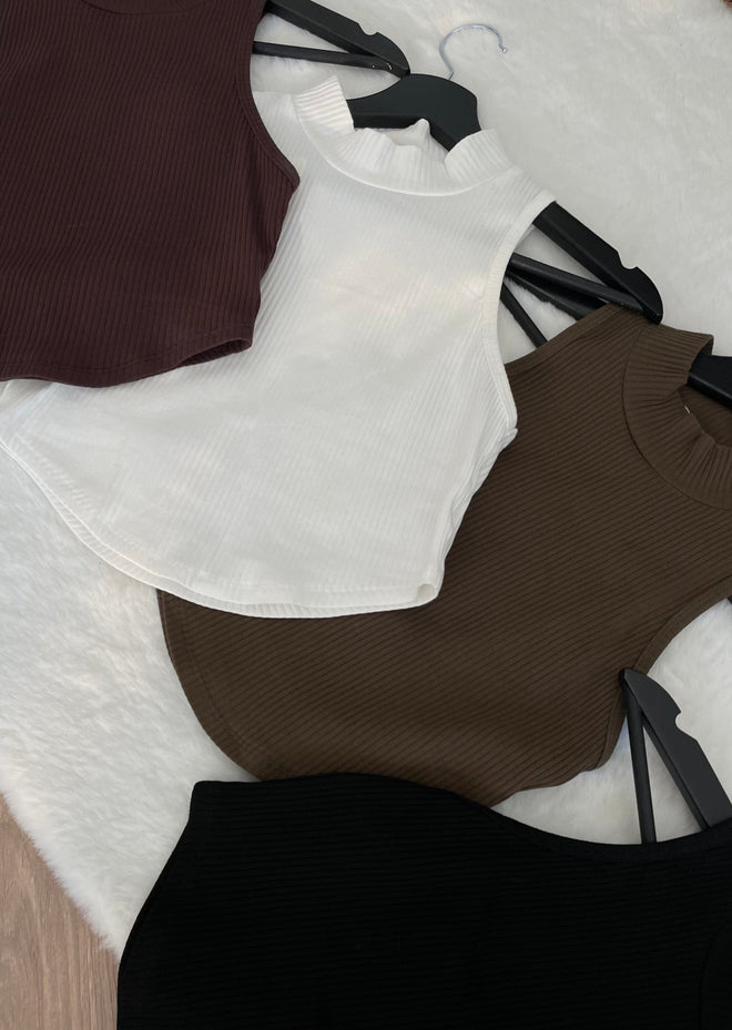Crop top noir