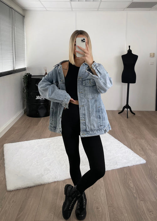 Veste en jean oversize