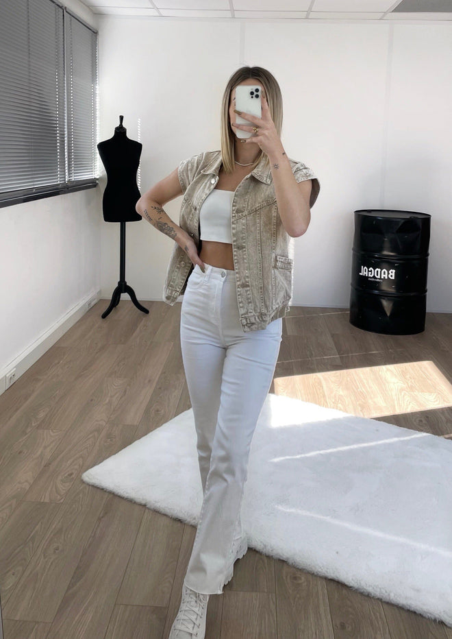 Jean parfait n°1 blanc