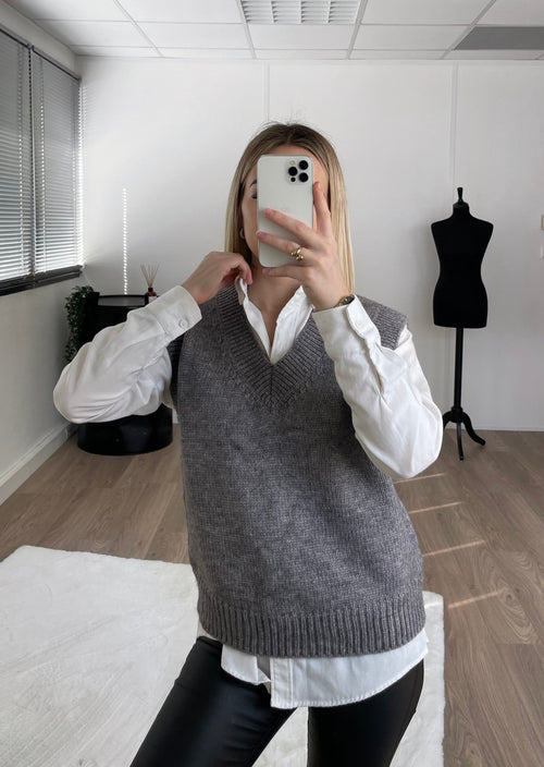Pull Tania gris