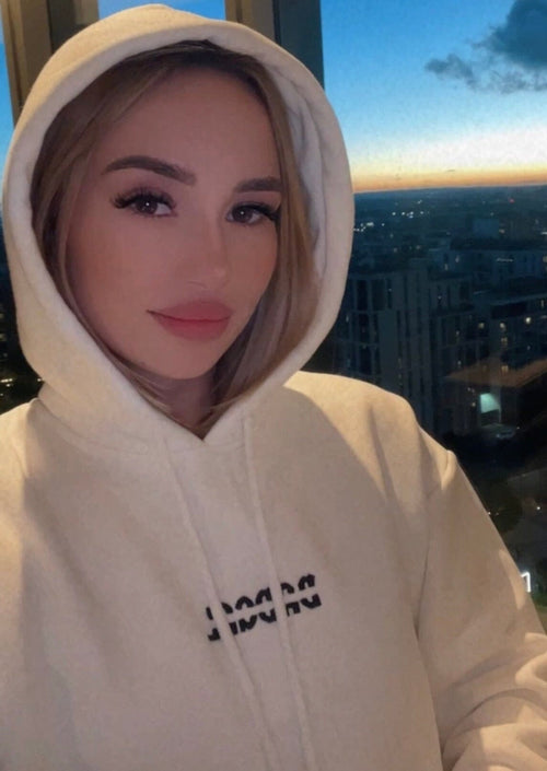 Sweat blanc Badgal